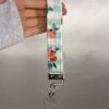 20260811-Oranges on Green Gingham W 012 Oranges on Green Gingham Fabric Wristlet Keychain
