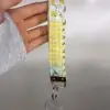 20260811-Yellow Patchwork W 012 Yellow Floral Patchwork Fabric Wristlet Keychain