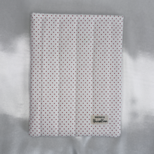 20260812-Burgundy Polka-Dots on Cream L011 Burgundy Polka-Dots on Cream Quilted E-Reader/Book Sleeve