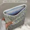 Padded w H2 Yellow Floral Patchwork Padded Book Sleeve